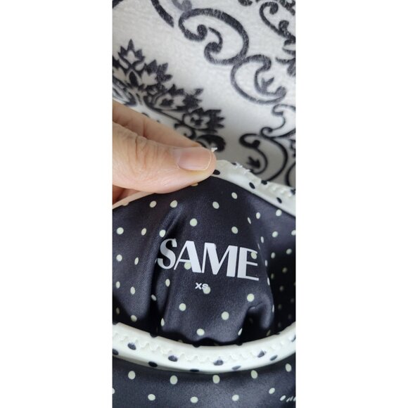 Polka Dot One Piece Swimsuit - Black and White - Picture 5 of 11